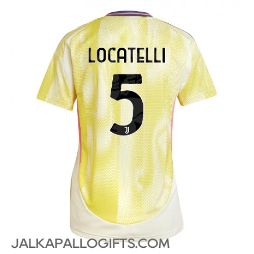 Juventus Manuel Locatelli #5 Vieraspaita Naiset 2024-25 Lyhythihainen